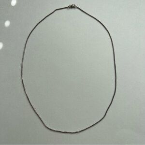 Sterling Silver Curved Box Chain 18”